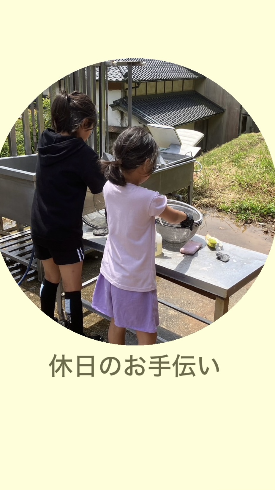 小学生のお手伝い